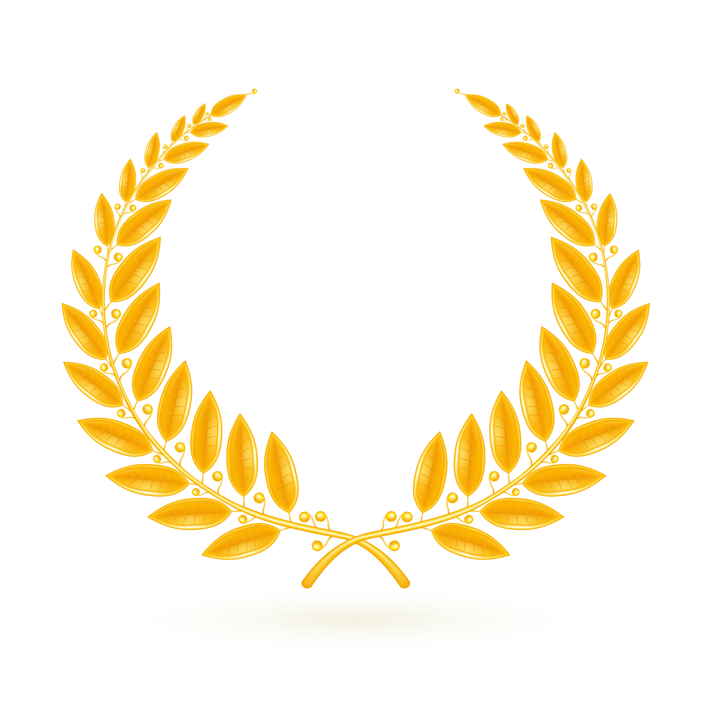 Gold Laurel Wreath, vector