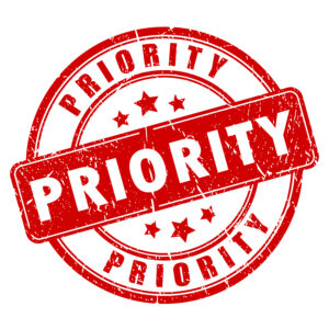 Priority rubber stamp